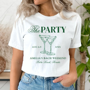 T-shirt Enterrement de vie de jeune fille Martinis & Matri