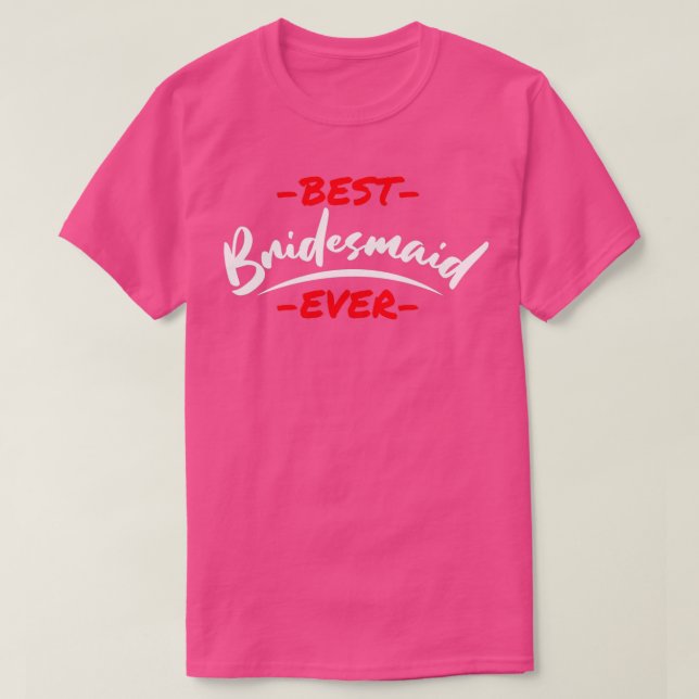 T-shirt Enterrement de vie de jeune fille Meilleure demois (Design devant)
