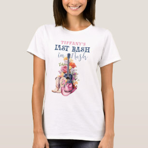 T-shirt Enterrement de vie de jeune fille musique country 