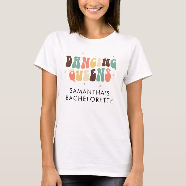 T-shirt Enterrement de vie de jeune fille Retro Dancing Qu (Devant)
