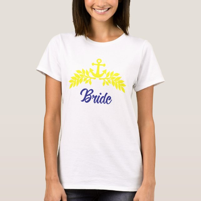 T-shirt Enterrement de vie de jeune fille sur le thème nau (Devant)