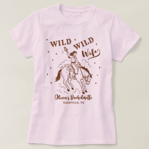 T-shirt Enterrement de Vie de Jeune Fille Western « Wild W