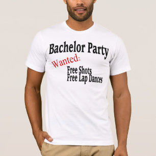 T-shirt Enterrement de vie de jeune garçon (tirs et danses