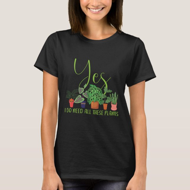 T-shirt Enthousiaste Plante| Jardins de loisirs et cadeaux (Devant)