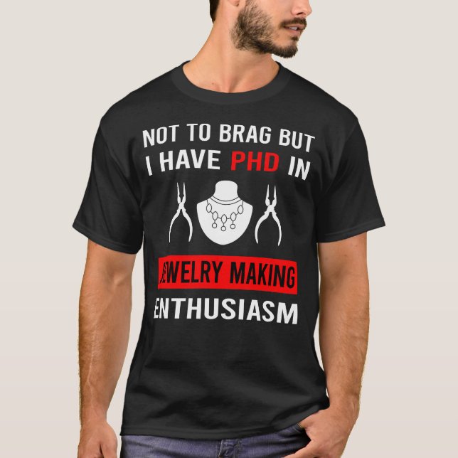 T-shirt Enthusiasm Jewelry Jewellery Making Jeweler (Devant)