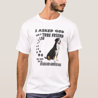 T-shirt Entlebucher Mountain Dog Dit Maman Papa Imprimer, 