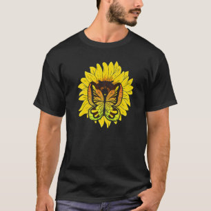 T-shirt Entomologie animale Lépidoptère de tournesol Insec