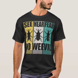 T-shirt Entomologistes Voir Entendre La Peur Pas D'Entomol
