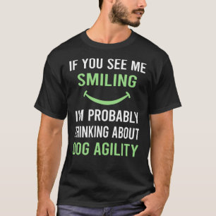 T-shirt Entraînement d'agilité pour chien souriant