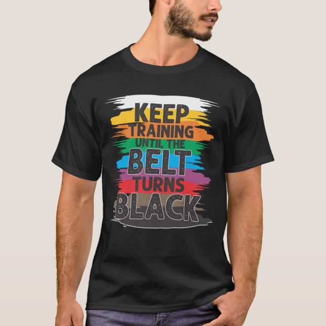 T-shirt Entraînement d'art martial de la ceinture noire Ka (Devant)