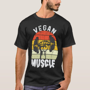 T-shirt Entraînement de culturiste végan muscle rétro Mus
