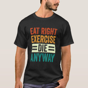 T-shirt Entraînement De Gymnastique De Poids Manger Exerci