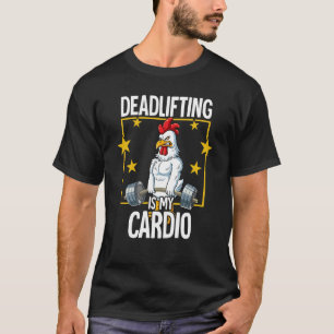 T-shirt Entraînement de poids au gymnase pour poulet Deadl