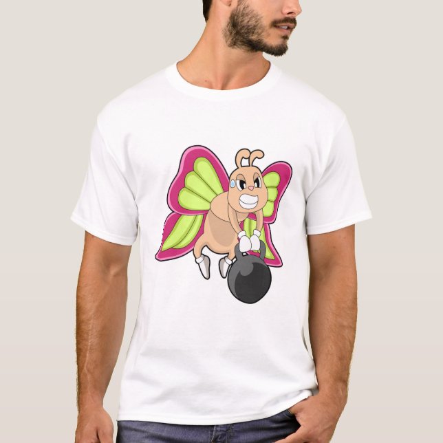 T-shirt Entraînement de résistance aux papillons (Devant)