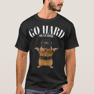 T-shirt Entraînement de soulevé de terre de hamster drôle