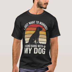 T-shirt Entraînement et détente avec mon chien Coucher de
