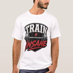 T-Shirt « Entraînement Insensé Motivation Gym Rétr