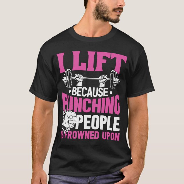 T-shirt Entraînement J'Ascense Parce Que Punching Les Gens (Devant)