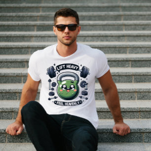 T-shirt Entraînement Kettlebell, Ascenseur Lourd, Sentez-v
