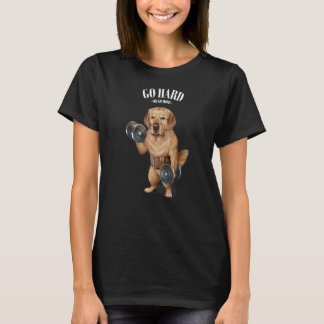 T-shirt Entraînement musculaire du chien Retriever doré av