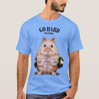T-shirt Entraînement musculaire nain beige Hamster