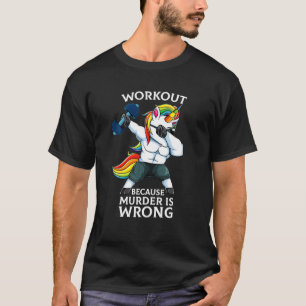 T-shirt Entraînement Parce Que Le Meurtre Est Mauvais Gym 