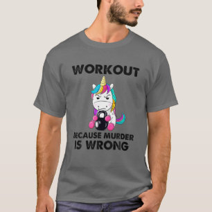 T-shirt Entraînement Parce Que Le Meurtre Est Mauvais Gym 