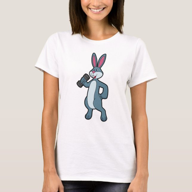 T-shirt Entraînement Rabbit at Strength avec Dumbbell (Devant)