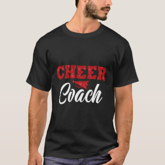T-shirt Entraîneur Cheer Megaphone Entraîneur Cheerled
