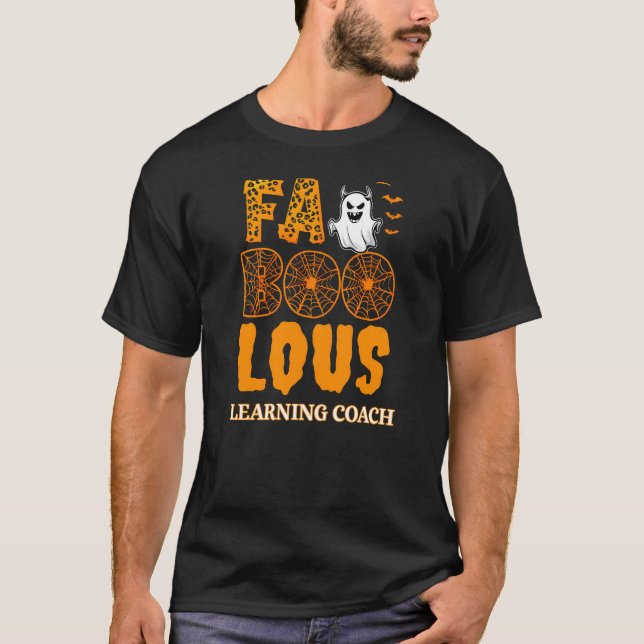 T-shirt Entraîneur d'apprentissage sur Halloween (Devant)