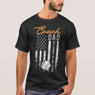 T-shirt Entraîneur De Baseball Papa Comme Un Papa Normal S
