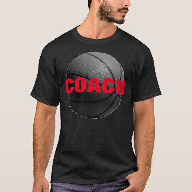 T-shirt entraîneur de basket-ball - Tee - shirts r (Devant)