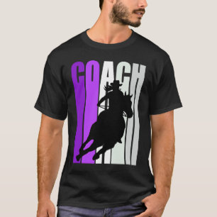T-shirt Entraîneur de course de tonneau Cowgirl Chapeau We