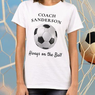 T-shirt Entraîneur de football 'Toujours sur la balle' per