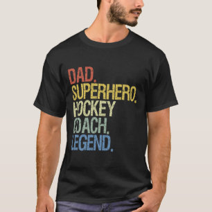 T-shirt entraîneur de hockey Joueur de hockey sur glace Ca