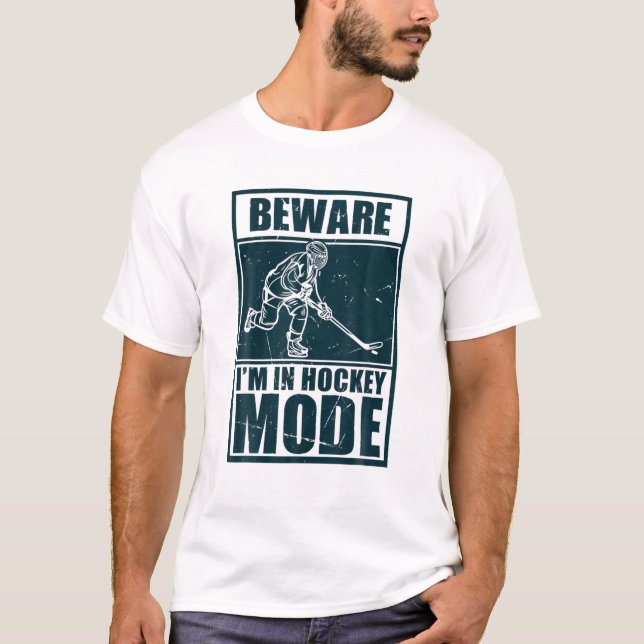 T-shirt Entraîneur de hockey sur glace Joueur de hockey su (Devant)