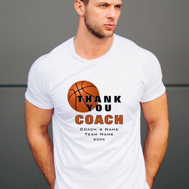 T-shirt Entraîneur de Merci de basket-ball (Créateur téléchargé)