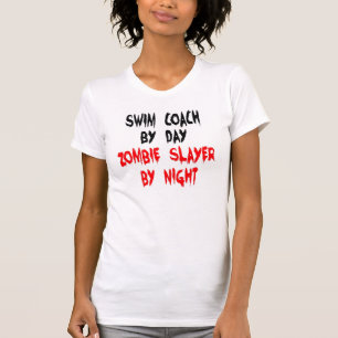 T-shirt Entraîneur de natation Zombie Slayer