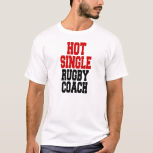 T-shirt Entraîneur de rugby simple à chaud