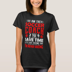 T-shirt Entraîneur de soccer Hommes Femmes Enseignant Moti