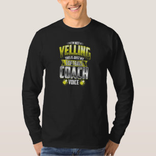 T-shirt Entraîneur de softball Voice Cute Sports Trainer F