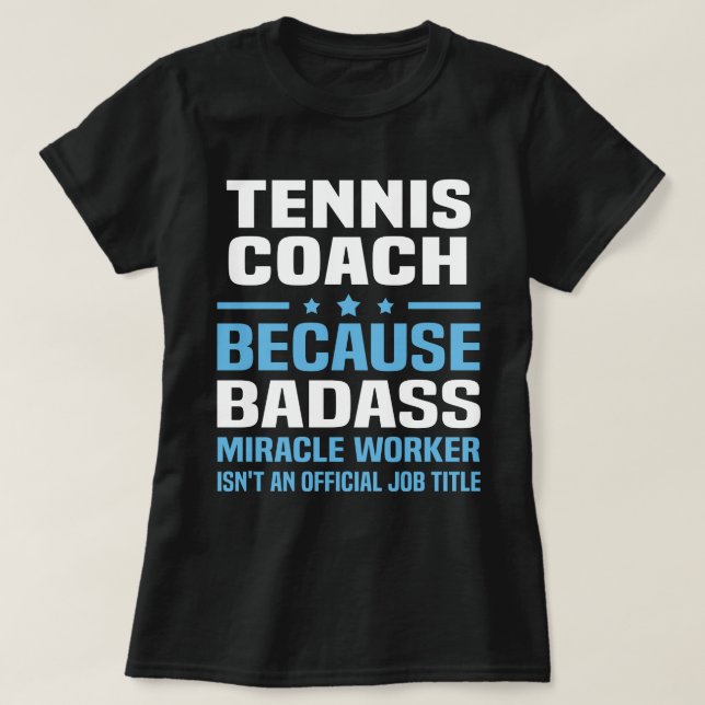T-shirt Entraîneur de tennis (Design devant)