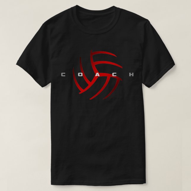 T-shirt Entraîneur de volley-ball 1 (Design devant)