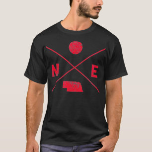 T-shirt Entraîneur du joueur de volley-ball du Nebraska Vi