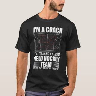 T-shirt Entraîneur D'Une Équipe De Hockey De Terrain Flamb