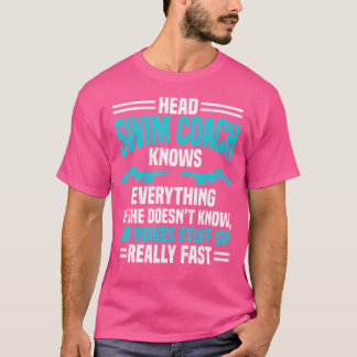 T-shirt Entraîneur en chef professionnel nage L
