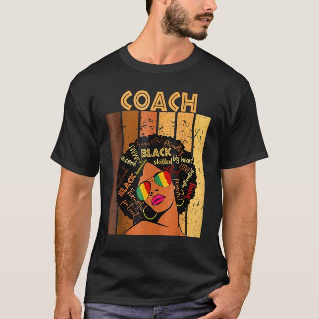 T-shirt Entraîneur Melanin Black History Mois BLM Pride Fe (Devant)