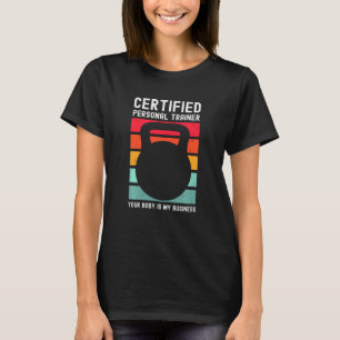T-shirt Entraîneur personnel certifié Fitness Trainer Funn