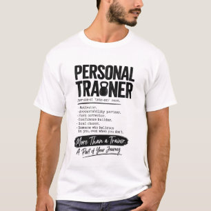 T-shirt Entraîneur Personnel Motivateur Coach Fitness