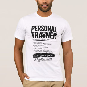 T-shirt Entraîneur Personnel Motivateur Coach Fitness